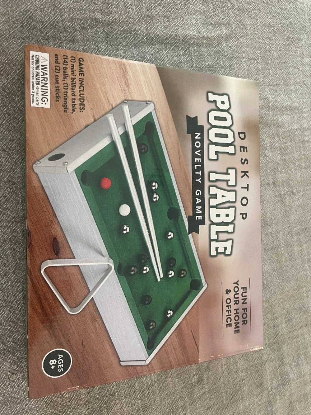 Desktop Pool Table Novelty Game NEW IN BOX Office!